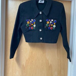 RARE vintage Shox cropped denim jacket